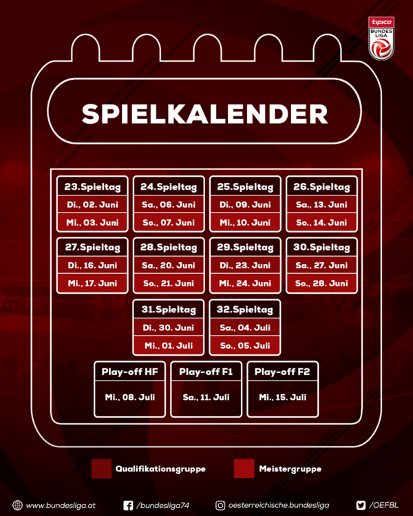 Spielkalender Bundesliga